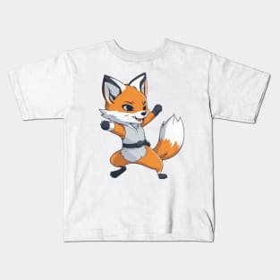 kung fu fox Kids T-Shirt